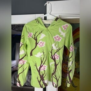 Cherry blossom zip up